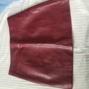 Forever 21 faux vegan thick leather high waisted skirt